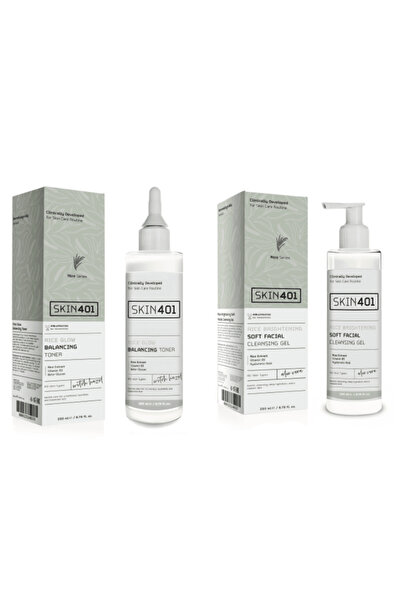 Skin401 Pirinç Özlü Aydınlatıcı ve Nemlendirici Yüz Temizleme Seti