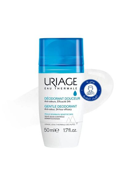 Uriage Uriage Deodorant Sensitive Skin Roll-On | 24-Hour Protection | Aluminum-Free 50ml