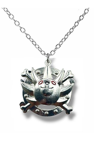 Herşey Nota One Piece Luffy Zoro Thousand Sunny Logo Necklace |   Anime Pirate Unisex Jewelry Product Description: