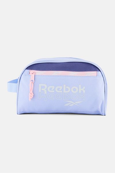 Reebok Men Brand Logo Wash Bag, Light Blue