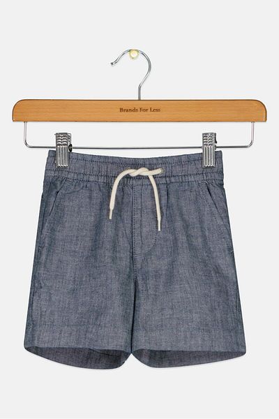 GAP Toddlers Boy Chambray Shorts, Charcoal Navy