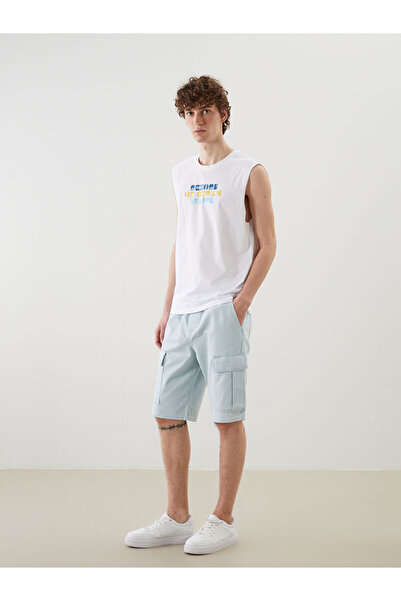 LC Waikiki New Season Comfortable Fit Men's Jean Shorts