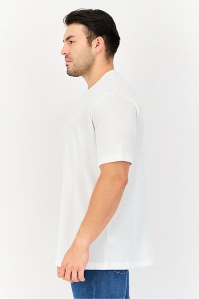 English Laundry Men Crew Neck Short Sleeves Solid T-Shirt, White
