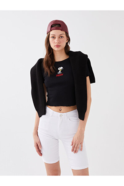 LC Waikiki Γυναικείο τζιν σορτς LCW Normal Waist Standard Fit