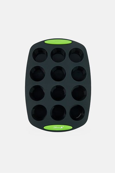 Harmony 12 Slot Silicone Cake Mould, Charcoal