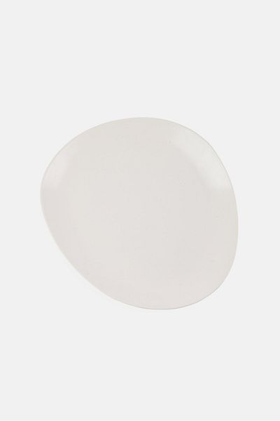 Maser Ceramic Flat Plate, Off White