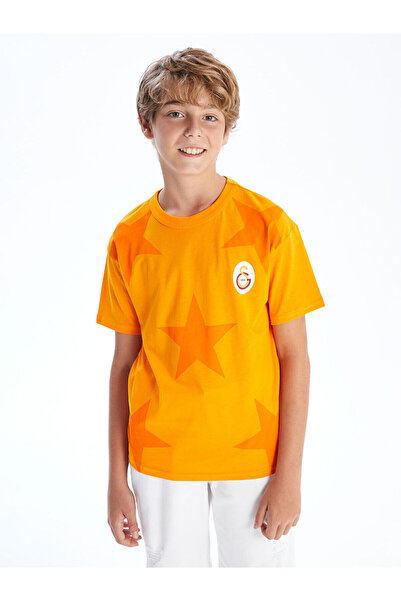 LC Waikiki LCW Kids Sari Bisiklet Yaka Galatasaray Baskılı Erkek Çocuk Tişört...