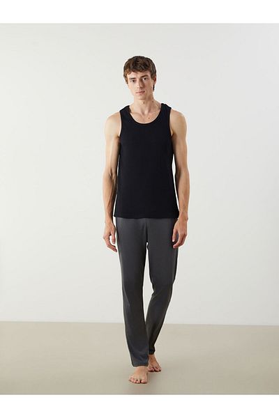 LC Waikiki Νέα σεζόν U Neck Combed Cotton Ανδρικό Σετ με 2 μπλουζάκια - S5LL58Z8