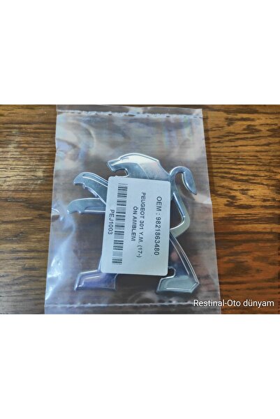 restinal PEUGEOT 301 ÖN PANJUR LOGO 301 ASLANI PEJO 301 ÖN ARMA 3D KROM 2017 ...