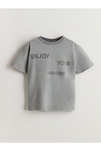 LC Waikiki Crew Neck Printed Boy's T-Shirt