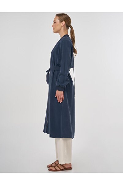 Kayra Rüzgarlık Detaylı Modal Giy Çık Koyu Lacivert