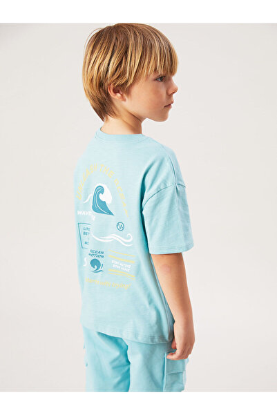 LC Waikiki Özmarka Новий сезон Велосипедна комір з принтом Чоловіча дитяча фу...