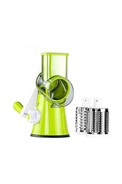 Generic Fruit Manual Vegetable Cutter Multifunctional Round Mandoline Slicer multicolour