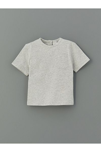 LC Waikiki Crew Neck Printed Baby Boy T-Shirt, Pack of 2