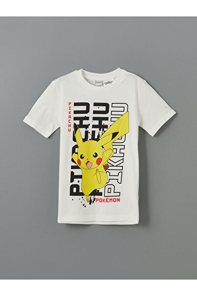 LC Waikiki Chlapecké tričko s potiskem Pikachu Crew Neck