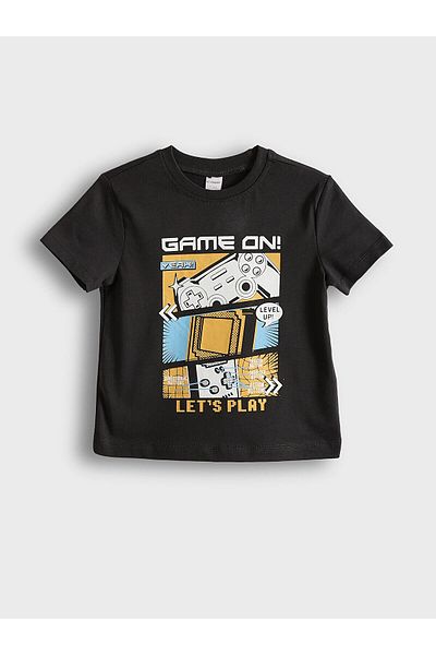 LC Waikiki Crew Neck Printed Boy's T-Shirt