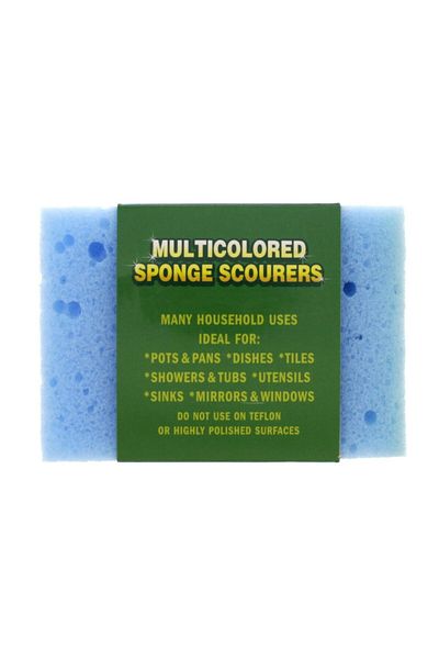 Homemate Home Mate Multi Colored Sponge Scourers 6 Pcs – 10 X 7 X 3 Cm – Durable & Dual-layer