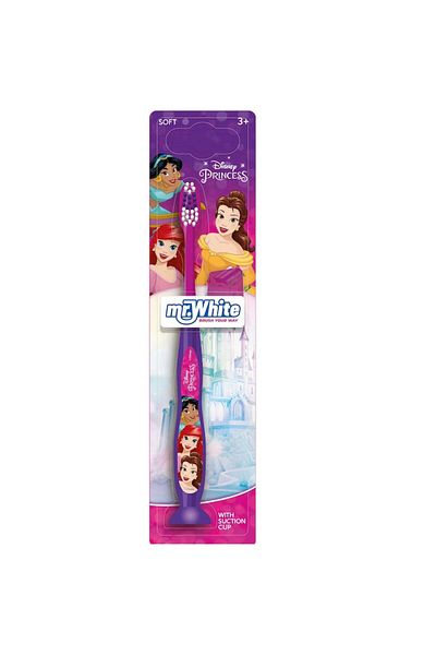 DİSNEY PRİNCESS Disney Princess Kids Toothbrush +3 years with Suction Cup and Protective Cap