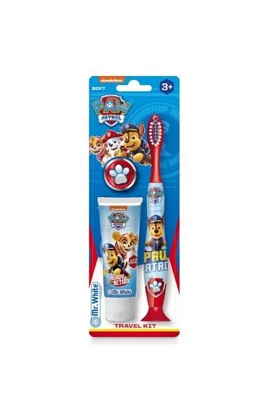 PAW PATROL Toothbrush And Toothpaste Set For Kids 3 Strawberry Flavor 25ml