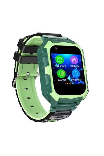 zyteq Maxtop Kids 4G Smartwatch, Video Call, GPS, SOS, IP67, Face Unlock, 4 Days, Green