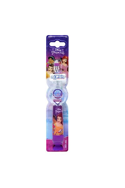 DİSNEY PRİNCESS LED Toothbrush Disney Princess for Kids Aged 3+ with Suction Cup and 2-Minute Timer