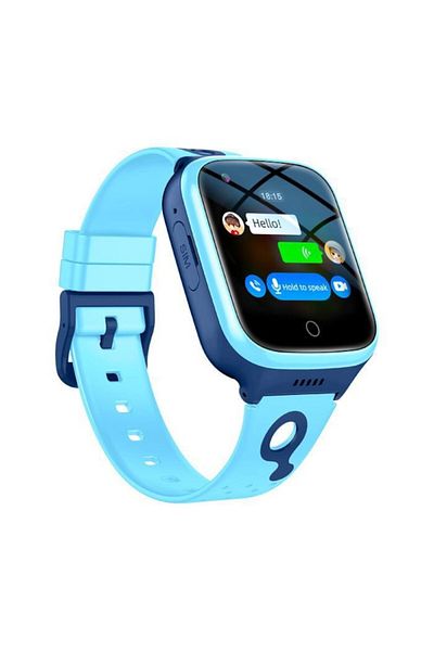 zyteq Ceas inteligent K9 Kids 4G, apel video, GPS, SOS, IP67, urmărire în timp real, 10 zile, albastru