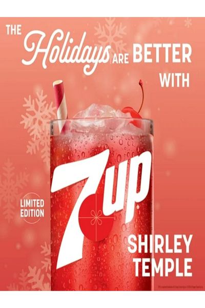 7 Up 7UP Shirley Temple, Pomegranate and Cherry Flavored Soda Pop 12 fl oz