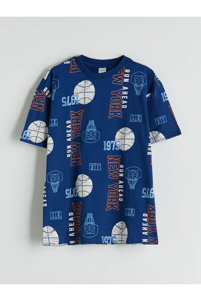 LC Waikiki Тениска с кръгло деколте за момчета от Нова година - S5J633Z4