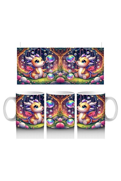 Luluyen كوب على شكل تنين لطيف ينفخ الفقاعات يحب الأطفال الحليب