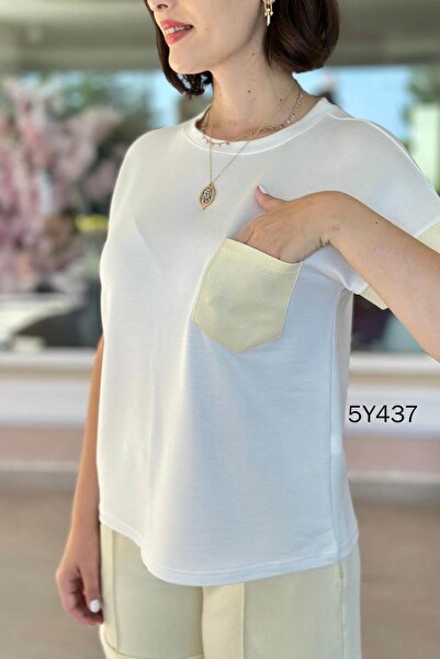 İnce Topuk Pocket Garnished Crystal Shorts Suit 5Y437