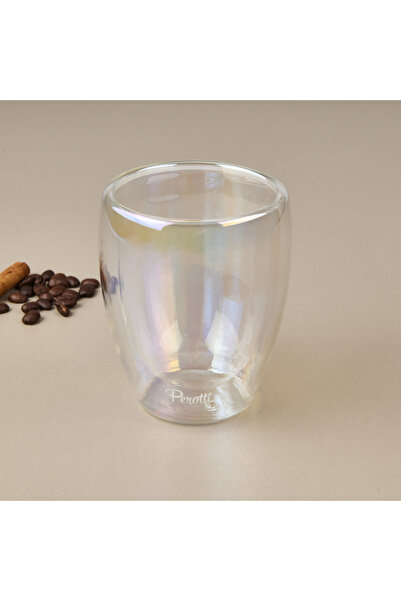 Perotti Colors Çift Cidarlı Bardak - Şeffaf - 350 ml