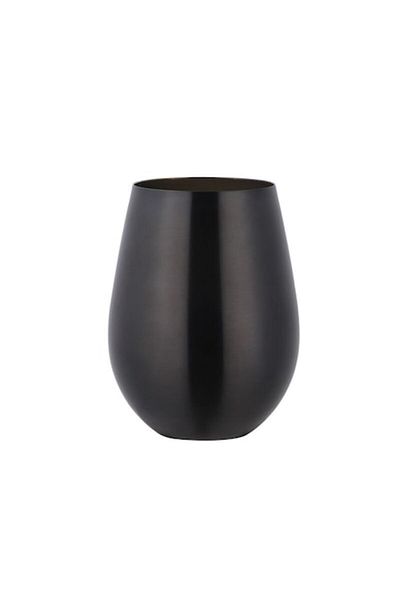 LEAXOR Stainless Steel Water Glass, Black