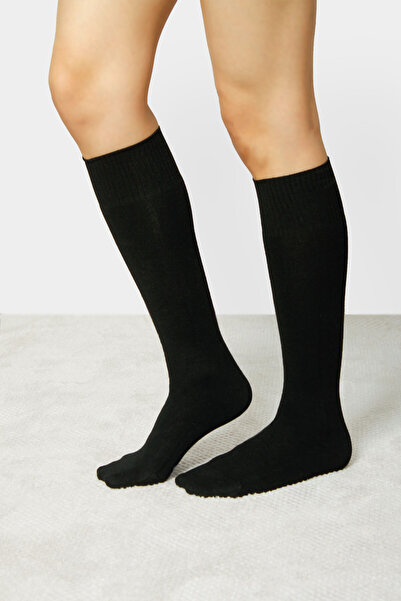 Buluş Organic 2 Pack Black Viscose Women's Knee High Socks