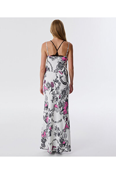 Twist FLORAL DESEN SATEN ELBİSE