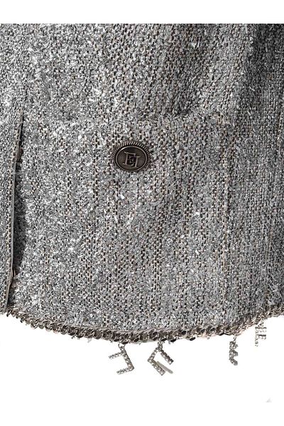 Elisabetta Franchi Elegant silver jacket