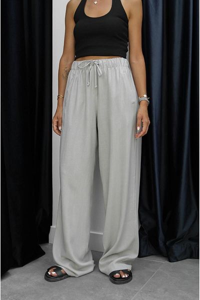 Havoş Gray Banff Linen Trousers
