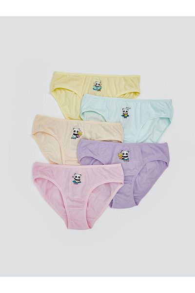 LC Waikiki New Season Printed Girls' Panties 5 τεμαχίων - S5FI79Z4