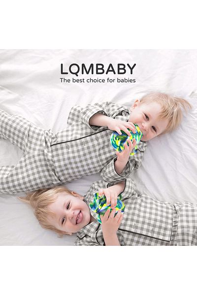 Lqmbaby Set of 4 LQMBABY children's cups, silicone, multicolor, 237 ml