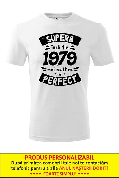 Funny Gift Tricou cu maneca scurta personalizabil, Cadou Aniversare Superb An Nastere