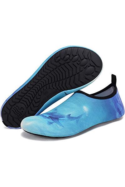 HMIYA papuci de înot, sintetici, albastru deschis, mărimea 46-47