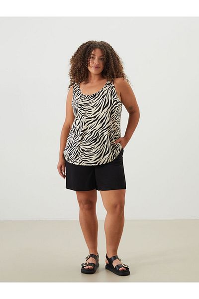 LC Waikiki Gray Women's Shorts with Elastic Waist