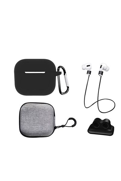 THD THD 5-in-1 extended set for Apple Airpods 3 headphones protection, black