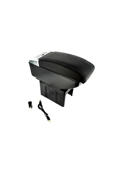 ideal STORE Car Armrest with USB idealStore, 4 USBs, 4 Interior LEDs, Adjustable Holder, Univer