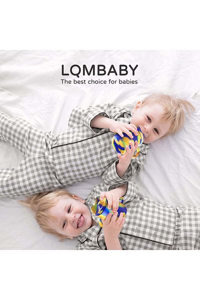 Lqmbaby Set of 4 LQMBABY children's cups, silicone, multicolor, 237 ml