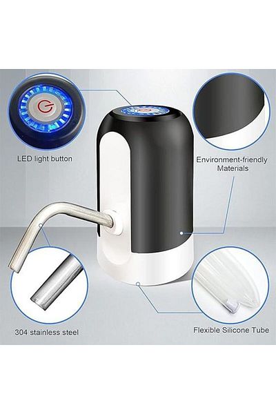 Generic Portable Electric Water Pump for 5-Gallon Jugs - USB Charging