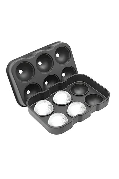 ideal STORE IdealStore Hot Summer Silicone Molds, Reusable, For 6 Spheres with Diameter 4 cm and 6 Cubes 4,