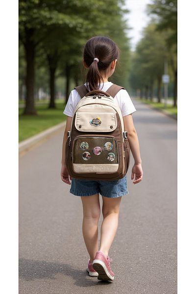 ÇÇS 51959 School Backpack Student Daily Travel Holiday Sports Walking Trip Visiting Mink