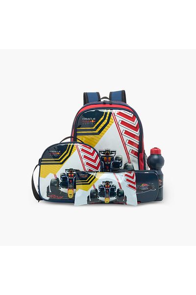 Red Bull 5-Piece Printed Backpack Set -16 inches
