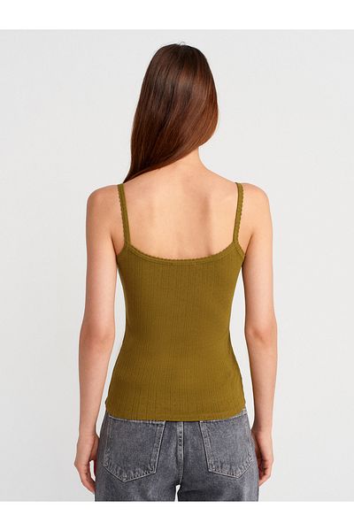 Dilvin 21070 Hanging Top-Dark Green
