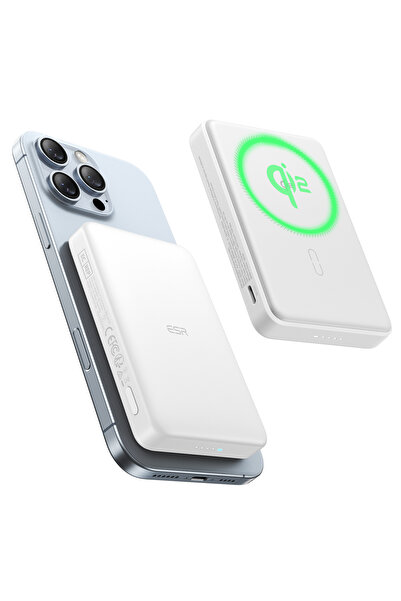 ESR Halolock Qi2 10.000 Mah Magsafe Digital Powerbank Beyaz